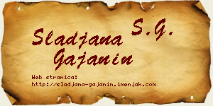 Slađana Gajanin vizit kartica